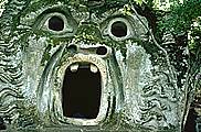 Bomarzo stone face